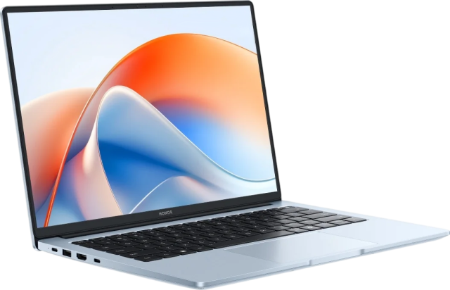 Ноутбук Honor MagicBook X14 Plus (Core 5 220H/14" 2880x1800/32Gb/1Tb SSD/Intel Graphics/Win 11 Home) 5301AJME Светло-голубой - фото